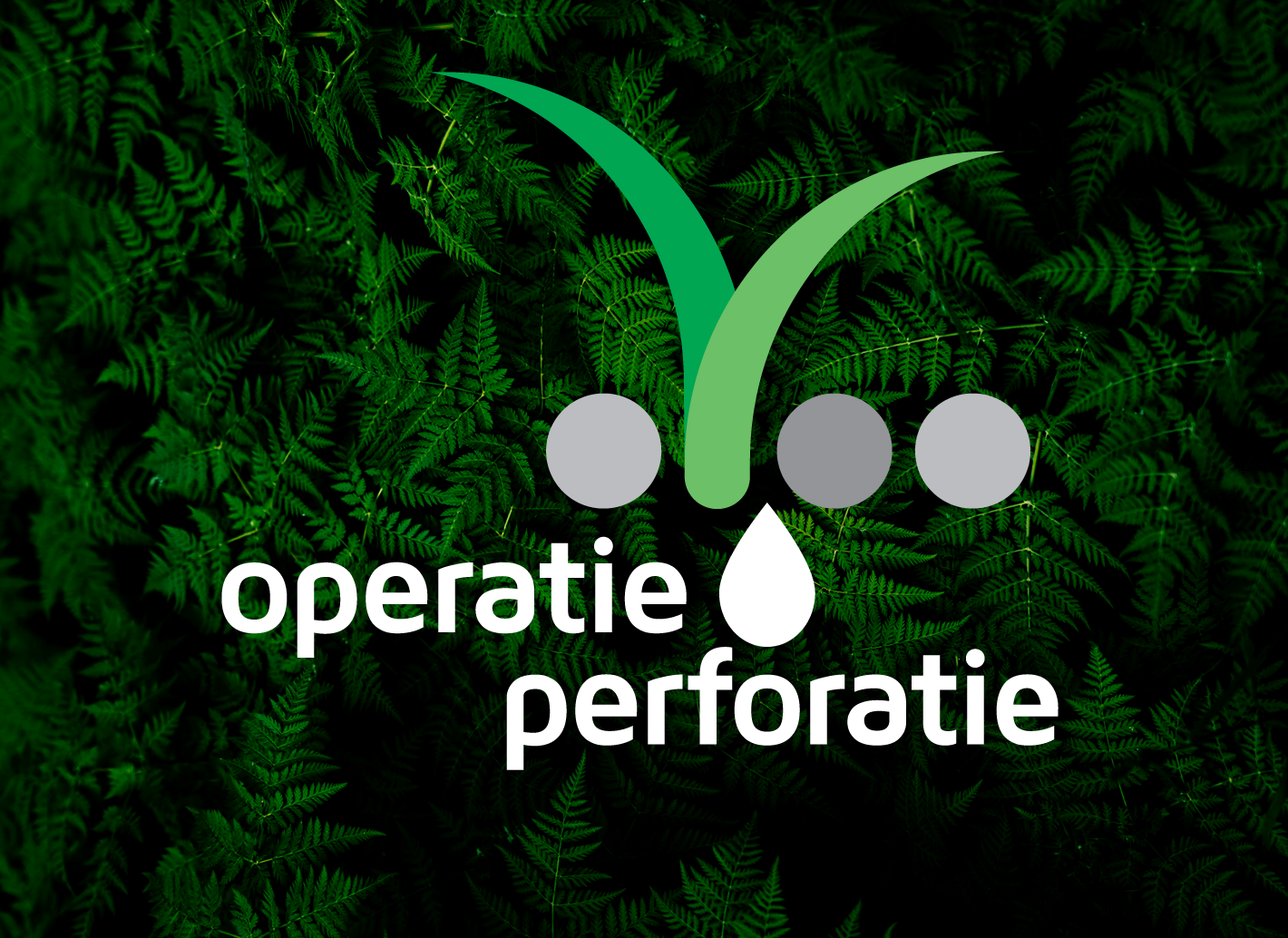 Operatie perforatie logo voor aquafin groen eco