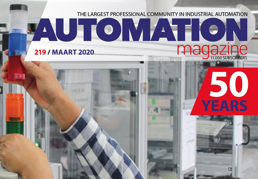 Automation Magazine redesign cover logo 50 jaar
